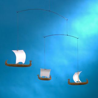 Flensted Mobiles Viking Mobile with Three Ships f017