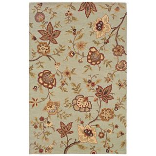 Hand tufted Ivory Floral Wool Rug (36 X 56)