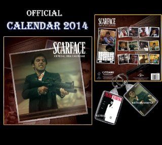 SCARFACE OFFICIAL CALENDAR 2014 + SCARFACE KEYCHAIN KEYRING  Wall Calendars 