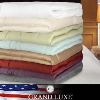 Grand Luxe 500 Thread Count Egyptian Cotton Down Alternative Comforter