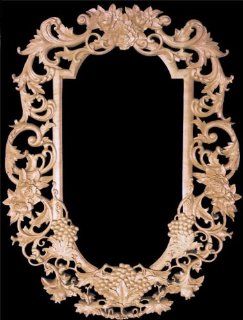 Hand Carved Solid Maple Mirror Frame Large Size, Model 2090   Millwork Corbels  
