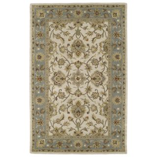 Hand tufted Lawrence Beige Kashan Wool Rug (20 X 30)