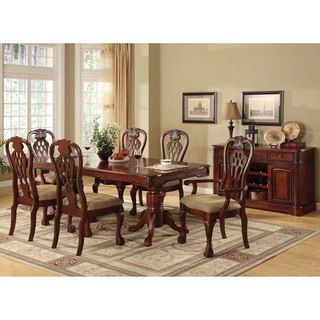 Furniture Of America Furniture Of America Harper 7 piece Formal Cherry Dining Set Brown Size 7 Piece Sets