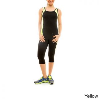 Necessity Necessity Womens High Performance Activewear Tank Yellow Size S (4  6)