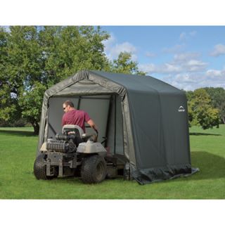 ShelterLogic Peak Style Shed/Storage Shelter — 12ft.L x 8ft.W x 8ft.H  House Style Instant Garages