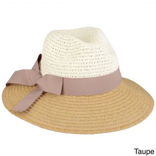 Journee Collection Womens Tonal Ribbon Accent Fedora