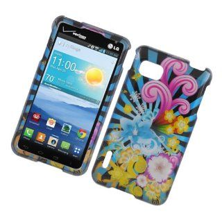 Colorful Firework Hard Cover Case for LG Optimus F3 LS720 Cell Phones & Accessories