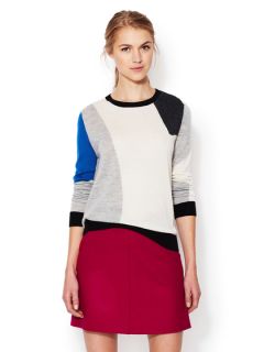 Knit Cashmere Colorblock Sweater by Shae