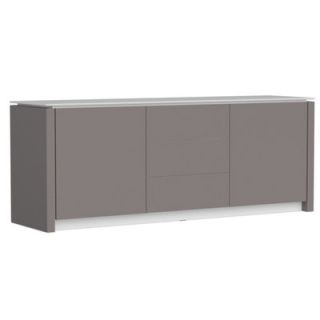Calligaris Mag Dining Sideboard CS/6029 1A_P Finish Glossy Taupe / Frosted E