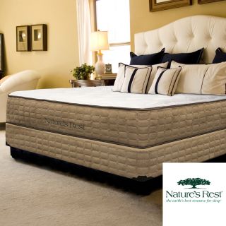 Natures Rest Natures Rest Embrace Plush Latex Queen size Mattress And Foundation Set White Size Queen