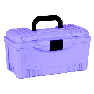 Flambeau 17 in Lockable Purple Plastic Tool Box