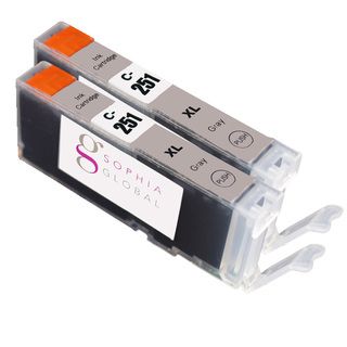 Sophia Global Compatible Gray Ink Cartridge Replacement For Cli 251xl (pack Of 2)