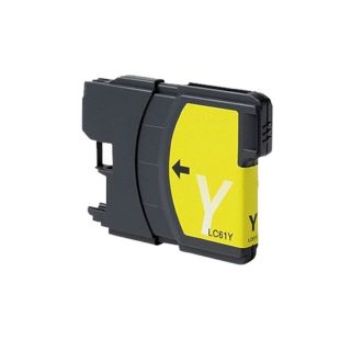 Brother Lc61 Remanufactured Compatible Yellow Ink Cartridge