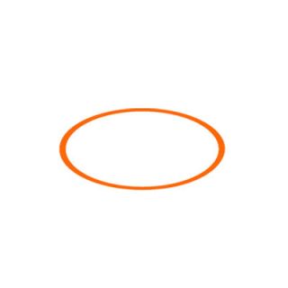 Zaneen Lighting Tamburo 14.56 Orange Ring Insert D1 9010