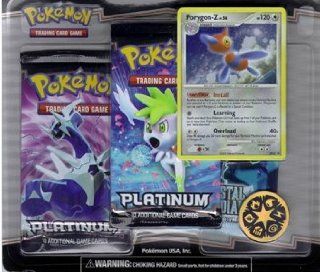 Pokemon Platinum Blister Pack 2 Platinum Boosters, 1 Crystal Guardian Booster, 1 Coin & 1 PORYGON Z LV56 Limited Edition Promo Card Toys & Games