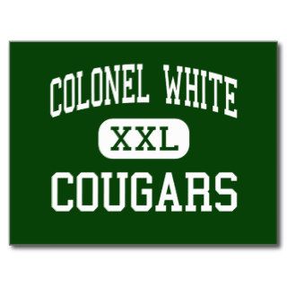 Colonel White   Cougars   High   Dayton Ohio Post Cards