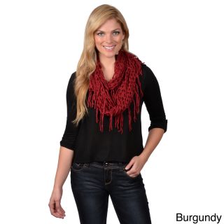 Journee Collection Womens Fringed Knit Figure 8 Scarf