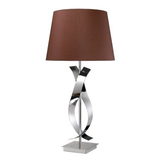 Monroe 1 light Chrome Table Lamp