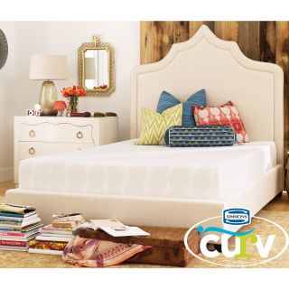 Simmons Beautyrest Simmons Curv Lounge Around 10.5 inch Firm Full size Gel Memory Foam Mattress White Size Full