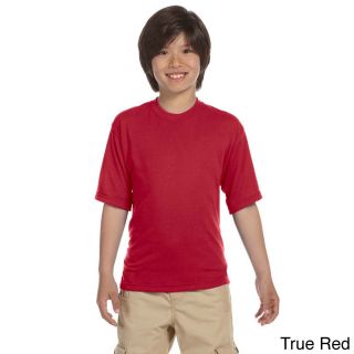 Jerzees Youth Polyester Moisture wicking Sport T shirt Red Size L (14 16)