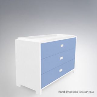 ducduc Campaign 3 Drawer Changer CaDC AC Finish Light Blue