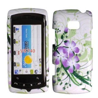 Green Lily Hard Case Cover for LG Ally VS740 Apex US740 Cell Phones & Accessories