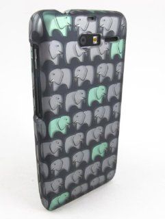 Kaleidio (TM) Hard Snap on Case Cover for Motorola Droid RAZR M XT907 (Verizon)   Cute Elephant Pattern (Package Includes Overbrawn Prying Tool) Cell Phones & Accessories