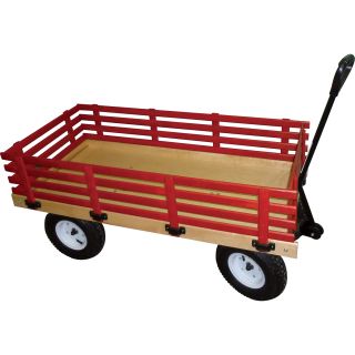 Millside Industries Wagon — 48in.L x 24in.W, 600-lb. Capacity, Model# HD  Hand Pull Wagons