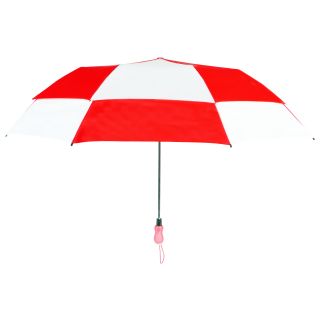 Leighton Rainkist Red 60 inch Alternating Checker Print Umbrella