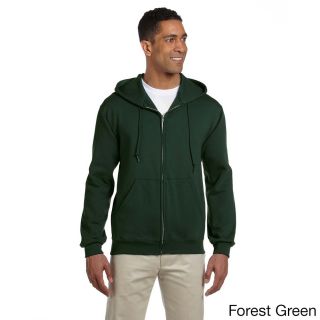 Jerzees Mens Super Sweats Nublend Fleece Full zip Hooded Jacket Green Size XXL