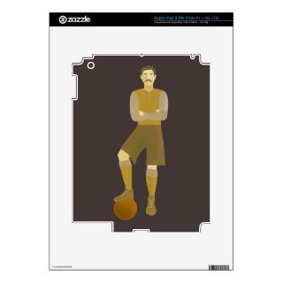 Vintage Football or Soccer Player iPad 3 Decals