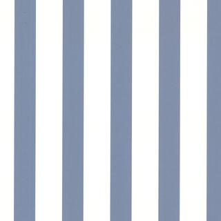 Mediterranean Blue Classic Stripe Wallpaper