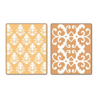 Sizzix Textured Impressions Luxurious Set Embossing Folders (2 Pack)