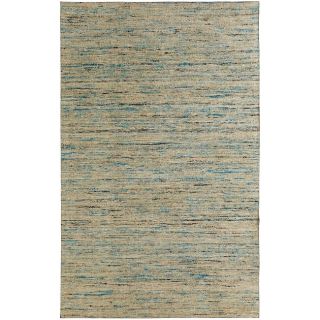 Hand tufted Loft Multicolored And Beige Variegated Stripe Rug (8 X 11)