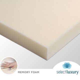 Select Luxury Reversible 1.5 inch Sofa Bed Sleeper Memory Foam Mattress Topper