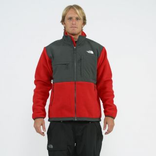 The North Face The North Face Mens Denali Red/ Grey Jacket Red Size S