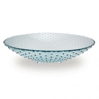 Large 16 inch Glass Footed Bowls (set Of 2)