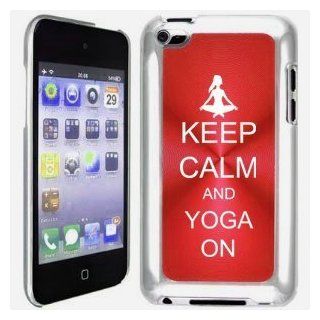 Apple iPod Touch 4 4G 4th Generation Red B2195 Hard Back Case Cover Keep Calm and Yoga On Cell Phones & Accessories