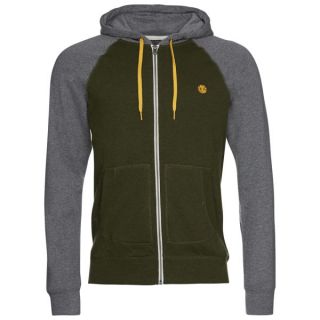 Element Mens Vermont Raglan Zip Through Sweatshirt   Grey Heather      Mens Clothing