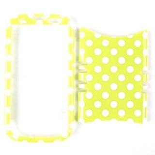 Cell Armor I747 RSNAP TP1636 Rocker Snap On Case for Samsung Galaxy S3 I747   Retail Packaging   White Dots on Yellow Cell Phones & Accessories