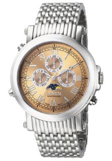 Invicta 4089  Watches,Mens Eclipse Stainless Steel Multi Function Copper Dial, Casual Invicta Quartz Watches