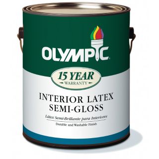 Olympic 124 fl oz Interior Semi Gloss White Latex Base Paint