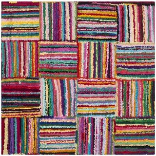 Safavieh Handmade Nantucket Multicolored Cotton Rug (4 Square)