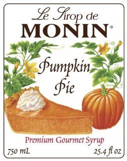 Monin Pumpkin Pie Syrup 750ml  Grocery & Gourmet Food