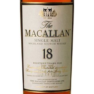 Macallan 18 Year Old Highland Single Malt Scotch 750ml Grocery & Gourmet Food
