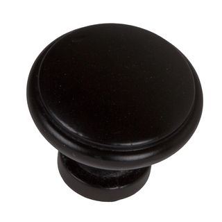 Gliderite 1.125 inch Matte Black Round Ring Cabinet Knobs (pack Of 10)