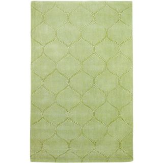 Domani Cultivated Amina Tile Celadon Wool Rug (5 X 8)