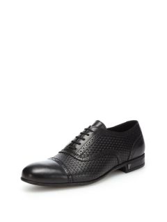 Woven Lace Up Shoe by Versace