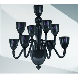 Zaneen Lighting Moma 6 Light Chandelier D8 131 Diffuser Finish Black