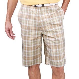 Monterey Club Men's Plaid Madras Shorts #1847  Golf Shirts  Sports & Outdoors
